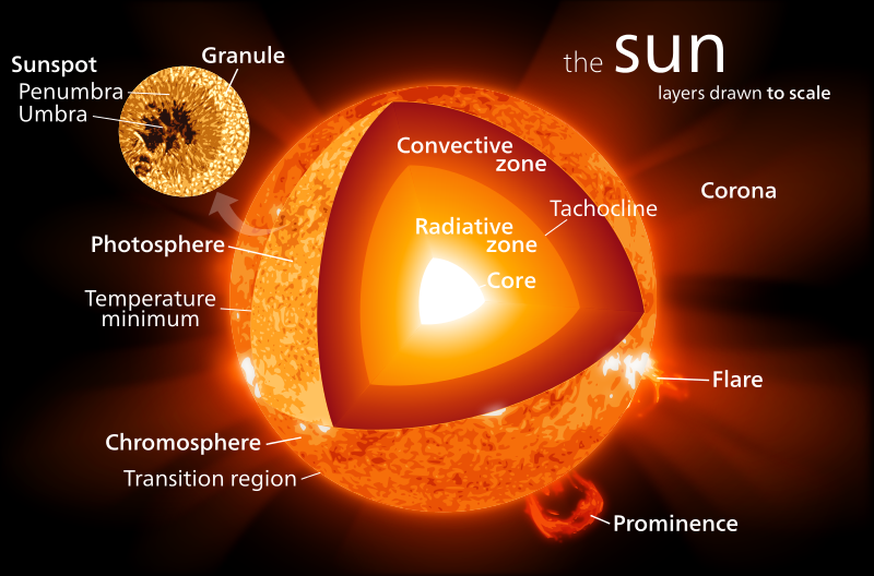 Image result for corona sun labeled